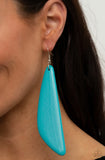 Paparazzi Scuba Dream❤️blue wood earrings