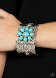 Southern Eden- blue cuff bracelet