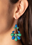 Colorfully Canopy- green earrings