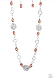 Social Soiree- brown pearl necklace