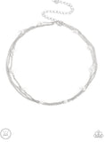 Daintily Dapper- white choker necklace