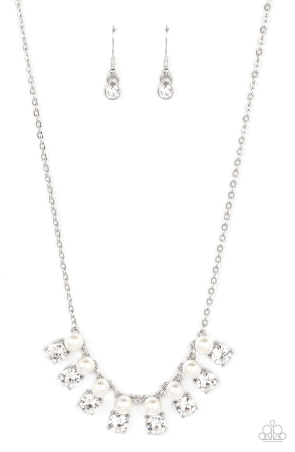 Dashingly Duchess- white necklace