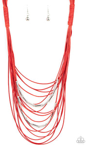 Nice Cord-ination- red necklace