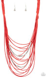 Nice Cord-ination- red necklace