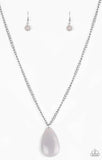 So Pop-U-lar-silver acrylic pendant necklace