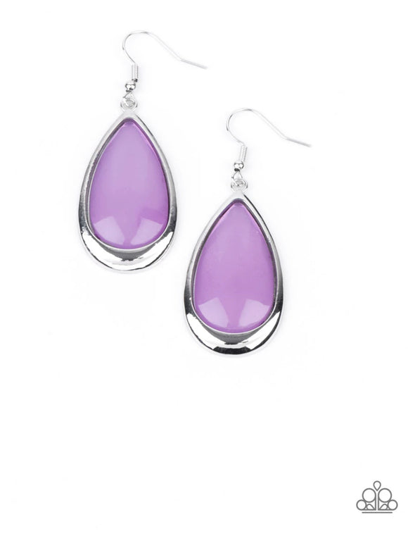 Paparazzi A World to Seer❤️purple moonstone earrings