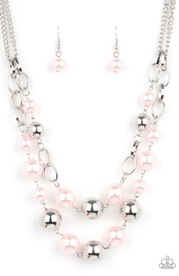 Paparazzi Countess Your Blessings❤️pink pearl necklace