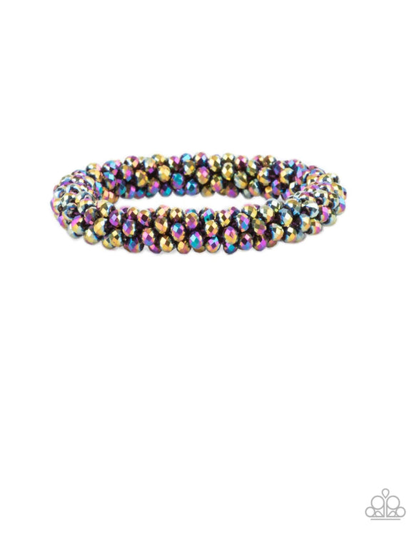 Wake Up and Sparkle-multi oil spill bracelet