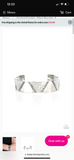 Couture Crusher- silver cuff bracelet