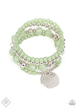 Surfer Style - Green stretchy bracelet