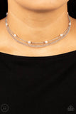 Daintily Dapper- white choker necklace