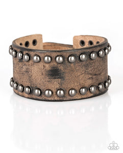 Men’s Paparazzi Cattle Drive❤️brown leather Wrap bracelet