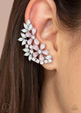 Garden Party Powerhouse pink post ear crawler earrings