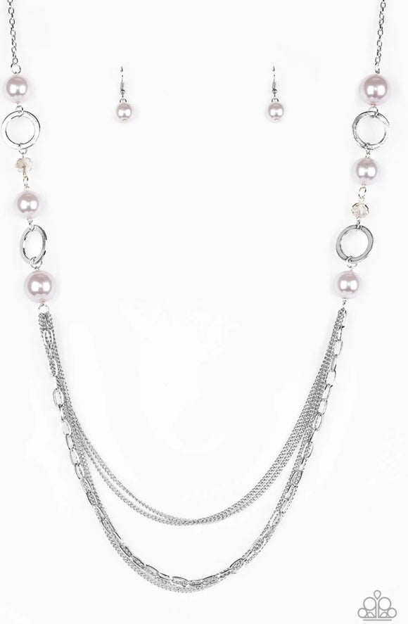 It’s About Showtime-silver necklace