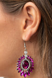 Paparazzi Big Time Twinkle- pink earrings