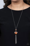 Lavishly Lucid- orange necklace