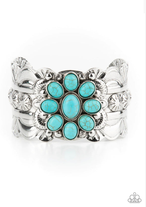 Southern Eden- blue cuff bracelet