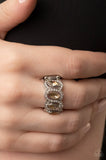 Staggering Sparkle- brown ring