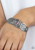 Glowing Enchantment- purple cuff bracelet