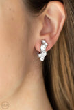 Cosmic Celebration- white clip on earrings