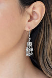 Paparazzi Demurely Divine❤️white rhinestone earrings