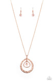 Tasteful Teardrops- copper necklace