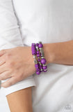 Paparazzi Perfectly Prismatic❤️purple stretch bracelet