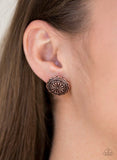 Durango Desert copper post earrings