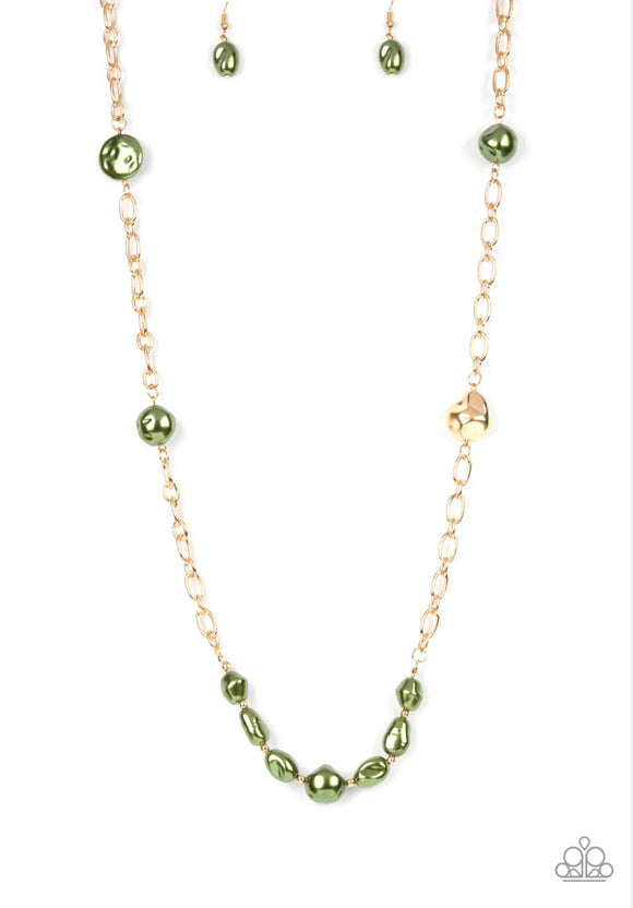 Pardon My FABULOUS- green necklace