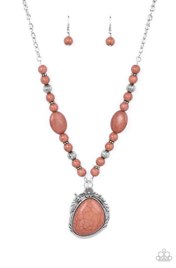 Southwest Paradise- brown necklace